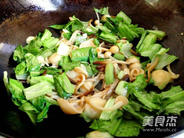 金針菇油麥菜的做法