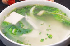 小菜豆腐湯