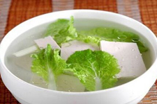 小菜豆腐湯