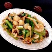 金針菇油麥菜的做法