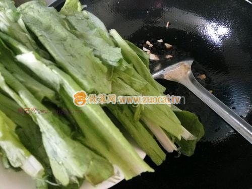 豆豉油麥菜的做法