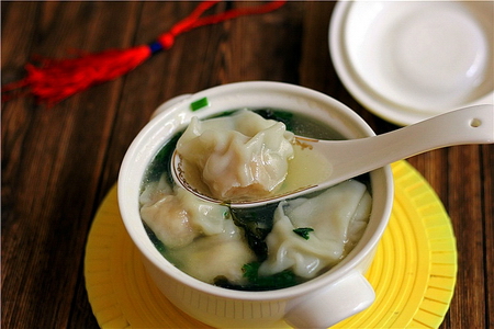 鮮蝦雞湯餛飩的做法