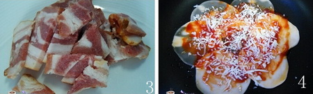 餃子皮披薩步驟3-4