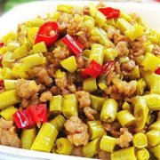 【泡豇豆炒肉末】泡豇豆炒肉末的